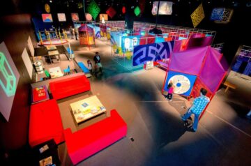 A colossal collection of mind-bending mazes, 3-D puzzles and full-body games that's sure to challenge, entertain and amaze visitors, while stimulating critical thinking and creative problem solving.